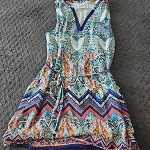 Renee C. Multicolor Patterned Dress